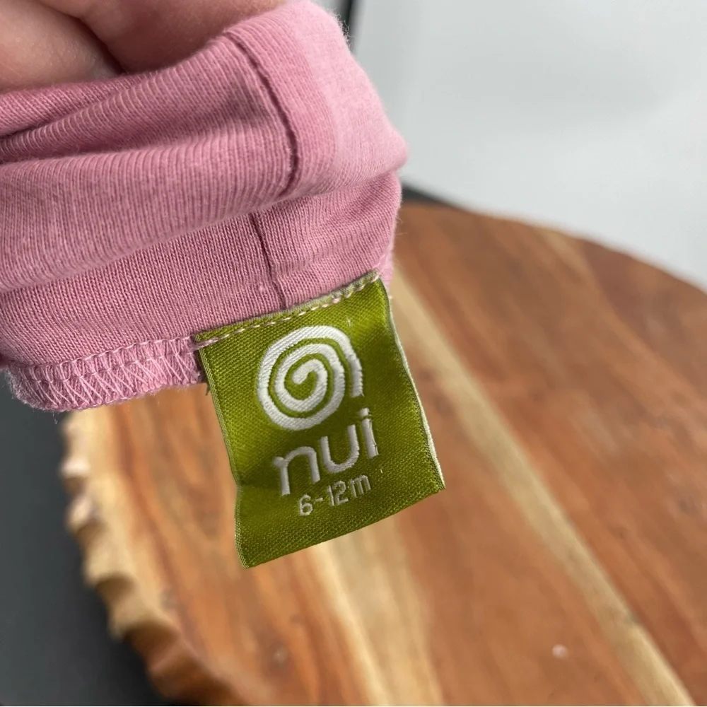 Nui organics pink rose socks Sz 6-12‎ months